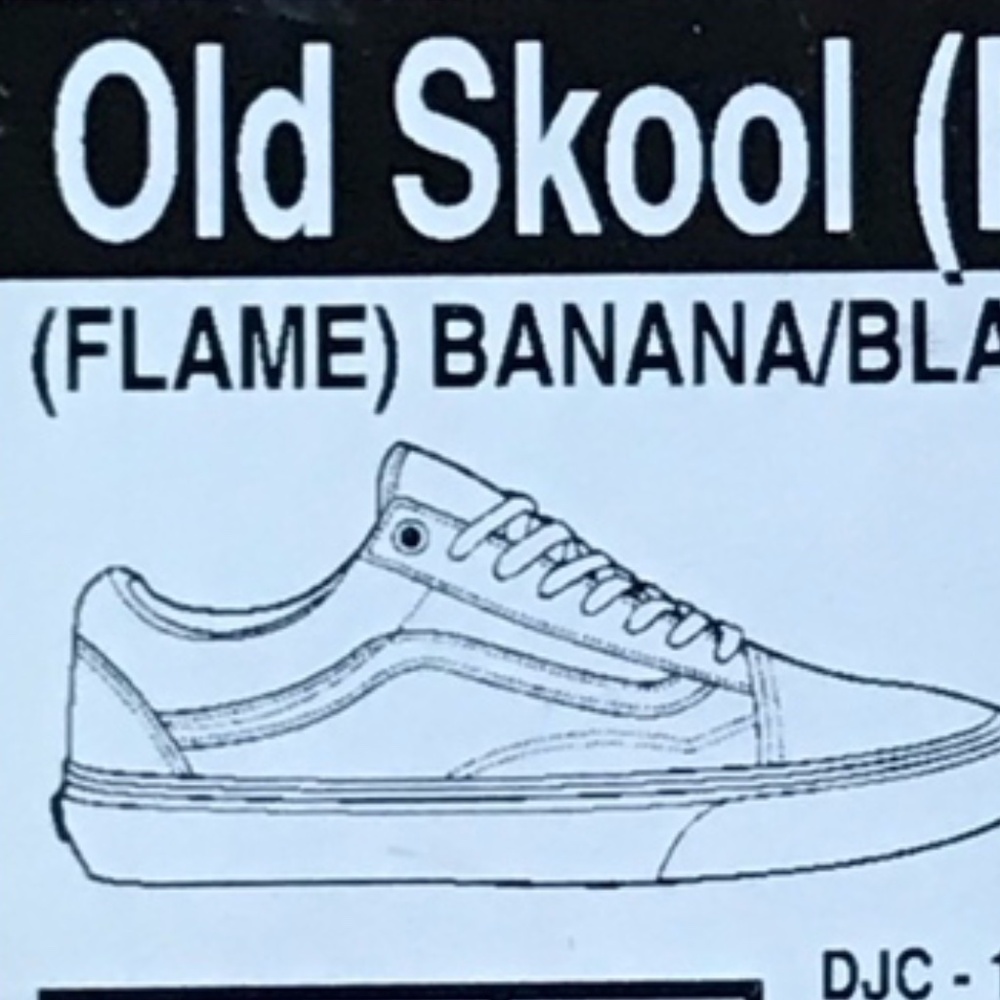 Vans Old Skool‎ Flame Banana Black Shoes - Picture 6 of 6